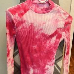 Girls pink and white dress